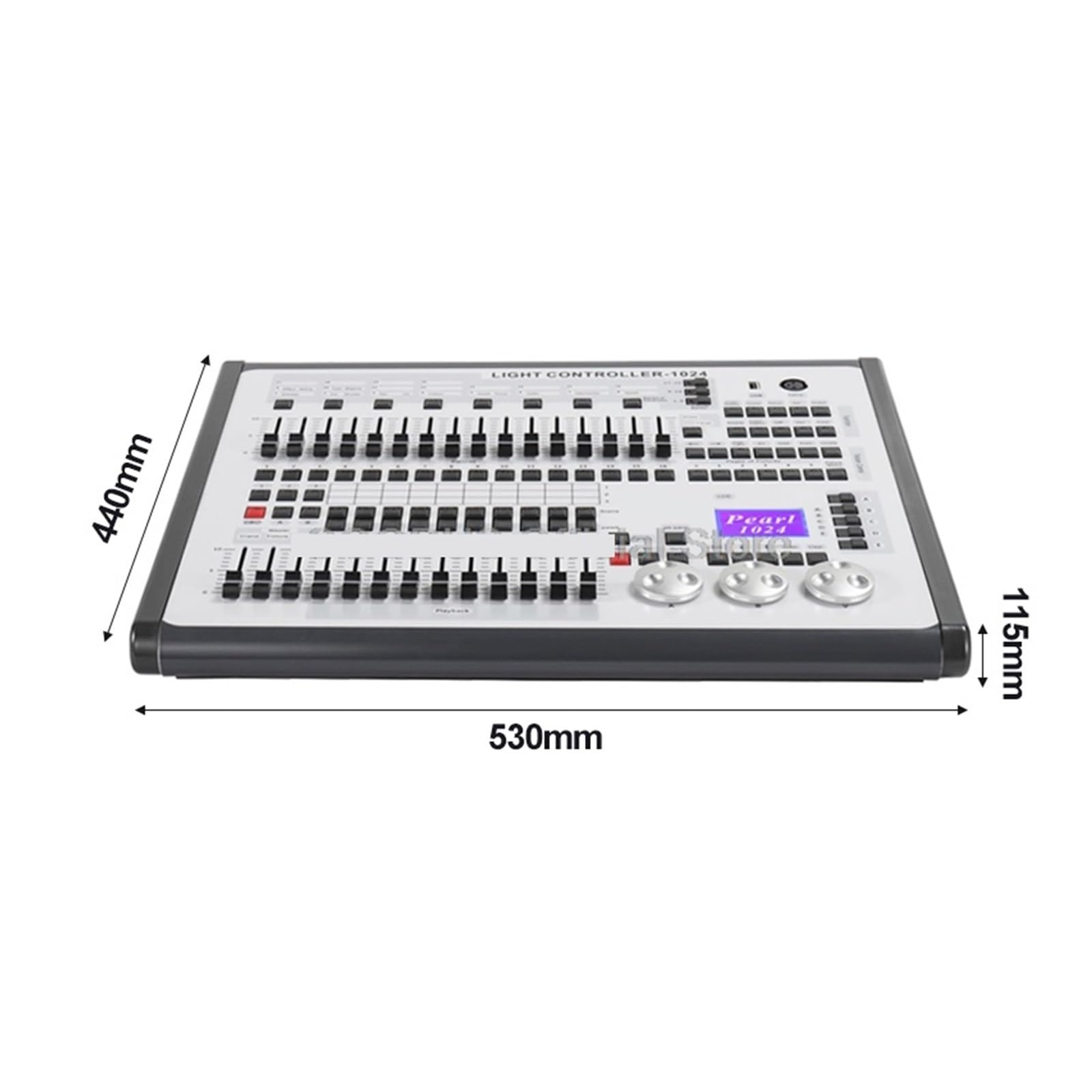Kontroler DMX, ny kontroler oświetlenia scenicznego, ruchoma głowica świetlna, sterowanie DMX, konsola oświetleniowa, konsola świetlna z ruchomą głowicą, do baru na imprezę dyskotekową(Chrome)