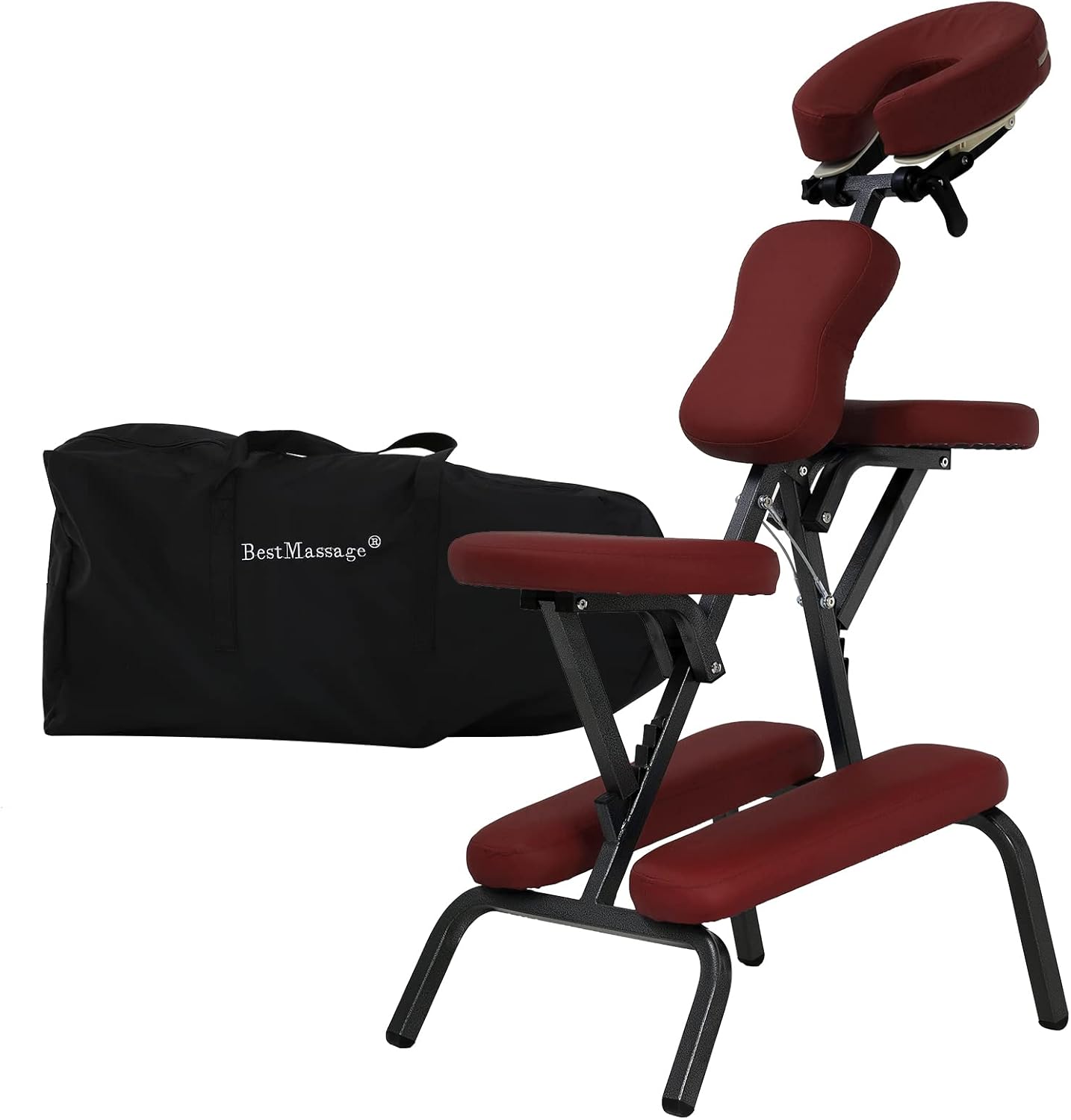Massage Chair Portable, 4 Inches Thickness Sponge Tattoo Chair, Small Traveling Tattoo Chair, Portable Pregnancy Massage, Portable Massage Chair Tattoo Spa Free Carry Case for Tattoo/Beauty Salon/SPA