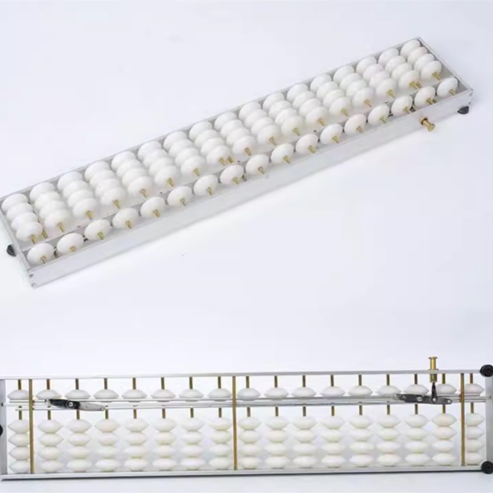 Boulier Calculatrice Boulier Chinoise Et Japonaise, Outil De Comptage for L'apprentissage des Mathématiques, for Débutants, avec Bouton Réinitialisation, 17 Chiffres Fournitures Bureau