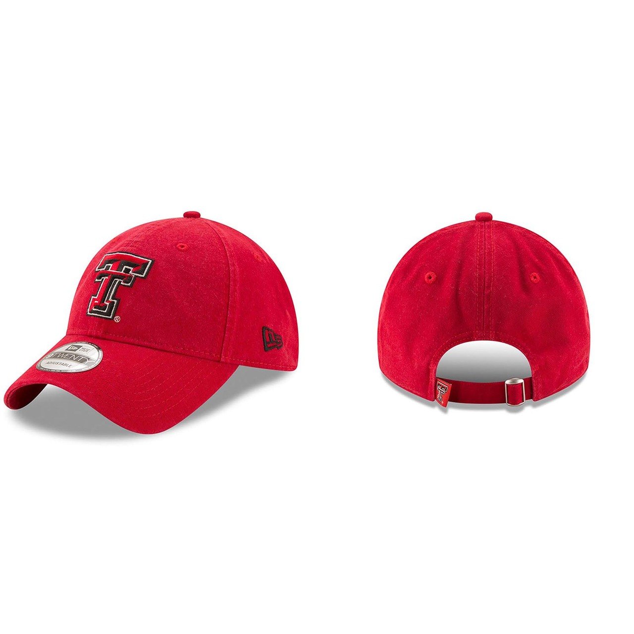 new era Texas Tech Red Raiders Campus Classic Adjustable Hat - Red, One Size-picture-10