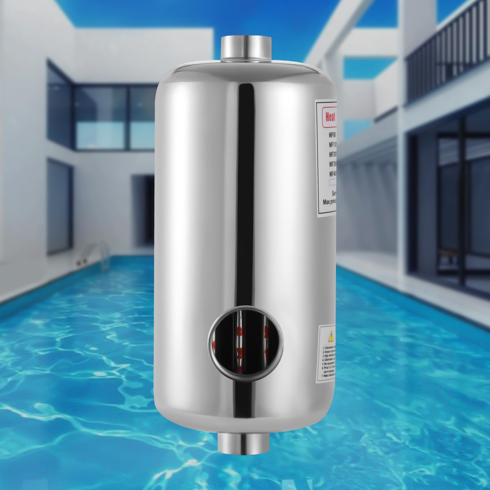 Échangeur de chaleur solaire en acier inoxydable 28 kW pour piscine, spa, jacuzzi, chauffage solaire de piscine
