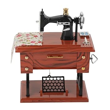 Ironctic Simulated Pastoral Sewing Machine Music Box , Multicolor