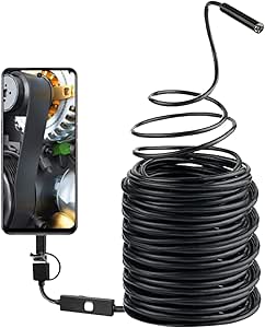 Amazon.co.jp: Borescope 15m 20m USB Endoscope, Inspection Camera ...