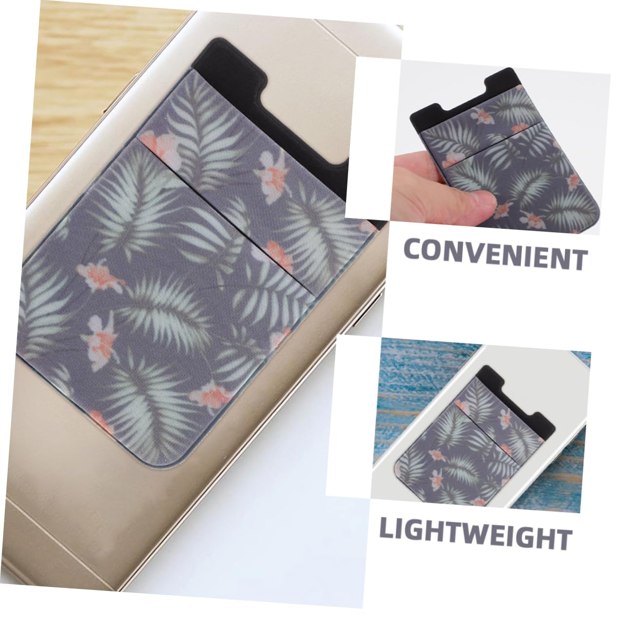 Uonlytech 10piezas Funda Adhesiva Retro para Teléfono Soporte y Tarjetero Organizador De Cartas y Dinero Pack De Estampado