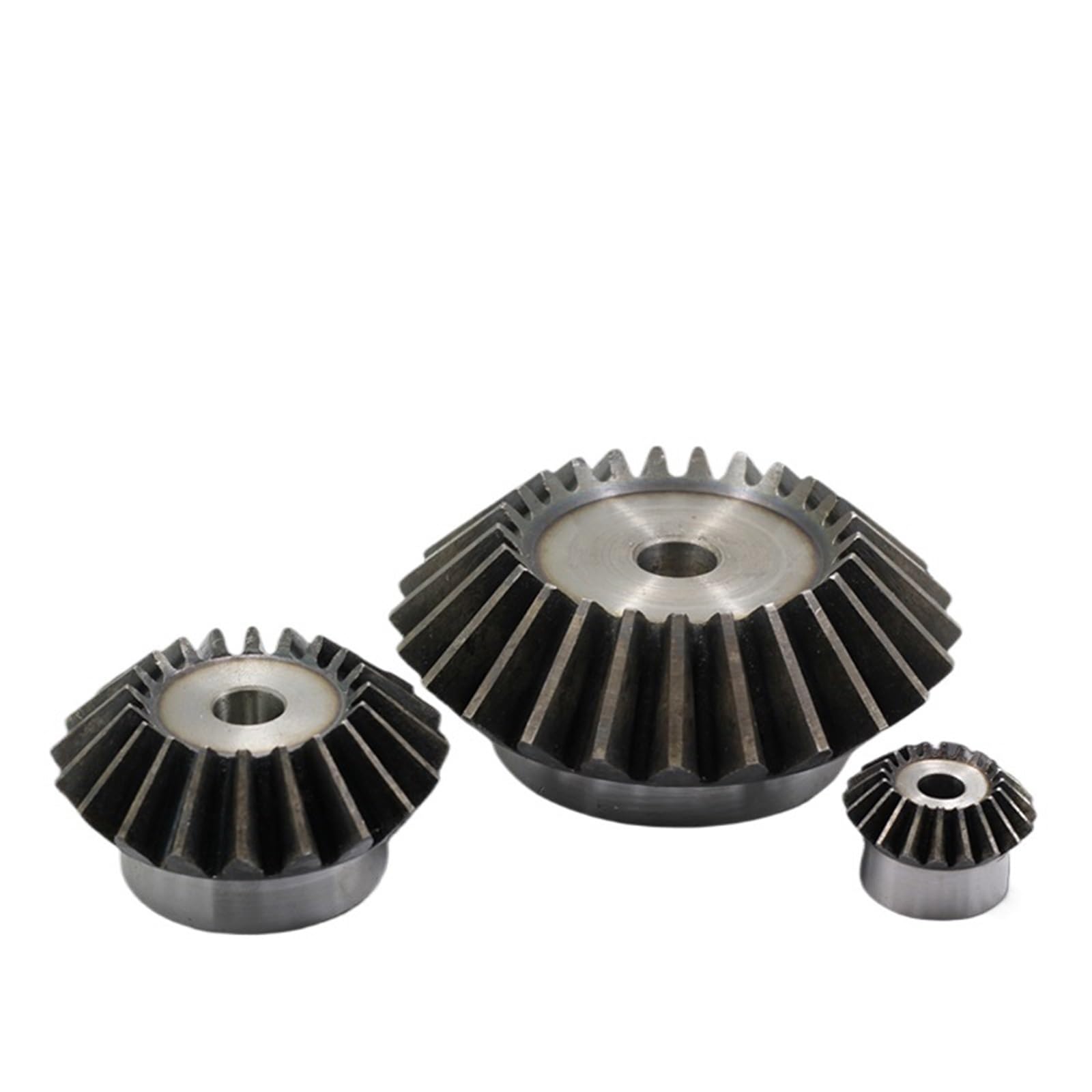 WEKONUMEX Bevel Gear, Steel Straight Bevel Conical Spur Gears 1.5 Module 12-16-18 Tooth 90 Degree Pressure Angle(6mm)