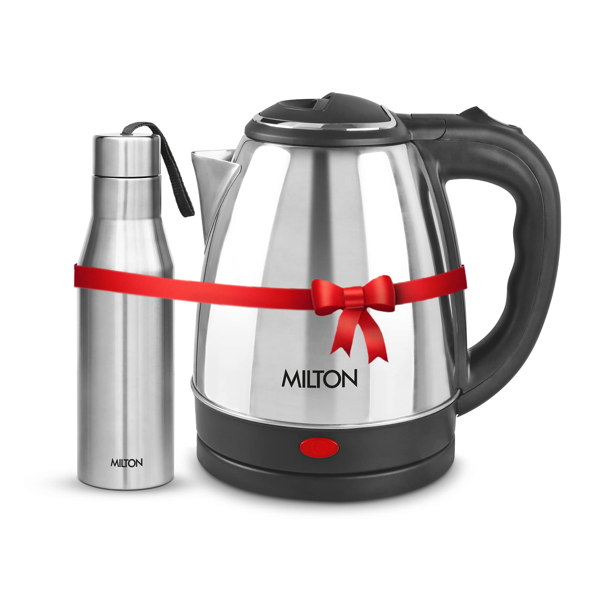 Milton Go Electro Stainless Steel Electric Kettle 1500 + Super 750 Thermosteel Bottle, Super Fast Boiling with 3X Protection Kettle-Overheat, Dry Boil Protection, Leak Proof, Vacuum Insulated, Silver-picture-14