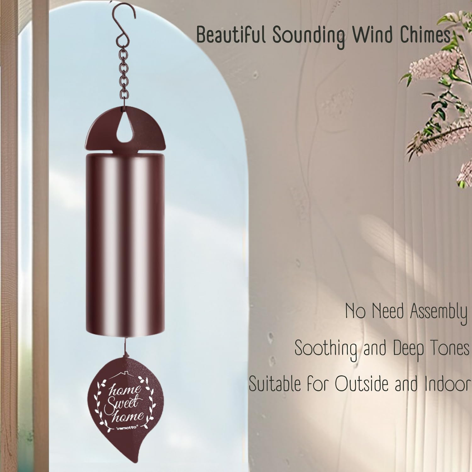 Vamotto Wind Chimes Bells for Outside Clearance Upgraded Deep Tone Sound Wind Bell, Windchime for Outdoor Garden Patio - Image 2