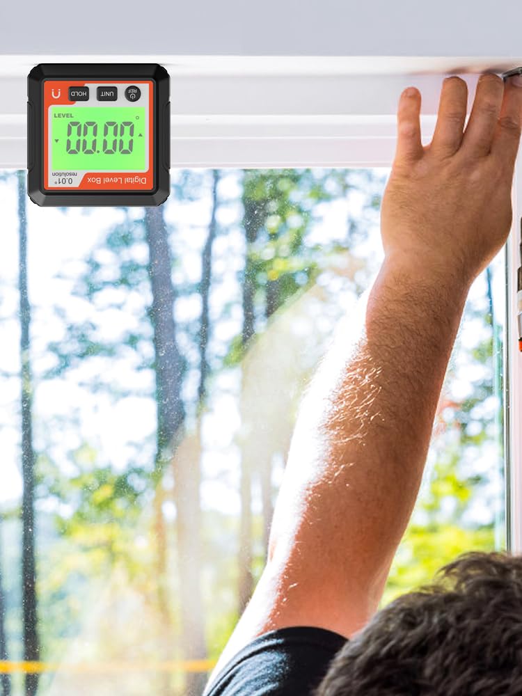 Cyfrowy wykrywacz kątów magnetyczny miernik kątowy LCD cyfrowy narzędzie poziomujące, kątomierz, skrzynka poziomu, podświetlana, przenośne narzędzie do pomiaru kąta, zasilanie bateryjne