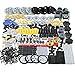 Habow 270pcs Technic-Parts Gears-Axle-Pin-Connector Compatible with Lego-Technic, Wheels Link Chain Gear Rack Steering Wheel Technic Bush Hook Tow Ball String Reel Differential. MOC Building-Blocks.