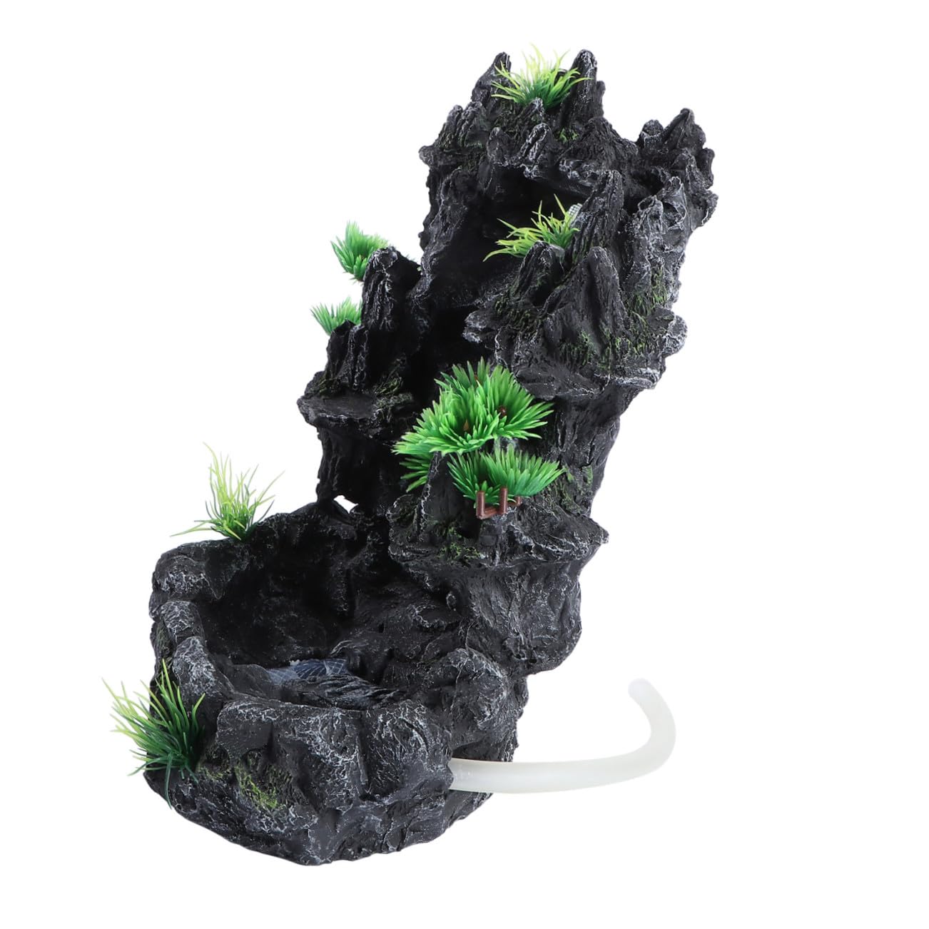 Happyyami 1stück Kreative Aquarium Dekoration Mit Wasserfall-Effekt Resin Rockery Für Fischbehälter Langlebig Und Pflegeleicht Für Wohnräume Und Badezimmer