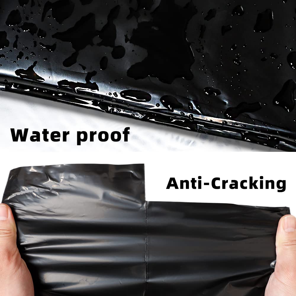 POLYSELLS Buste per spedizioni in polietilene, con forte chiusura adesiva, impermeabili e resistenti agli strappi, per abbigliamento, libri e accessori (nero, 48 x 61 cm, 100 pezzi)