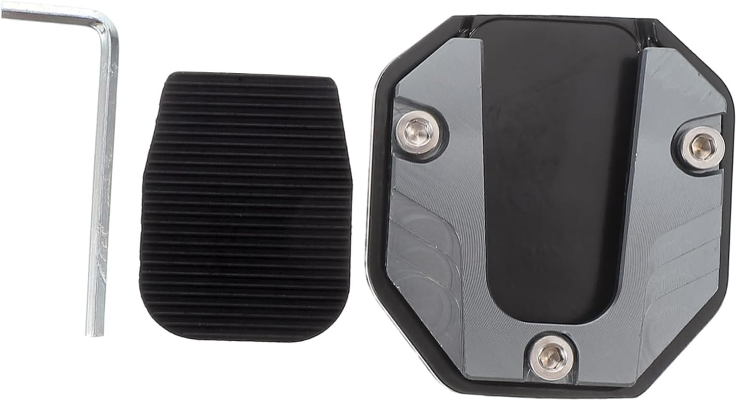 Motorcycle Kickstand Pad Aluminum Alloy Foot Stand Extension Pad for Motorcycle Comfort