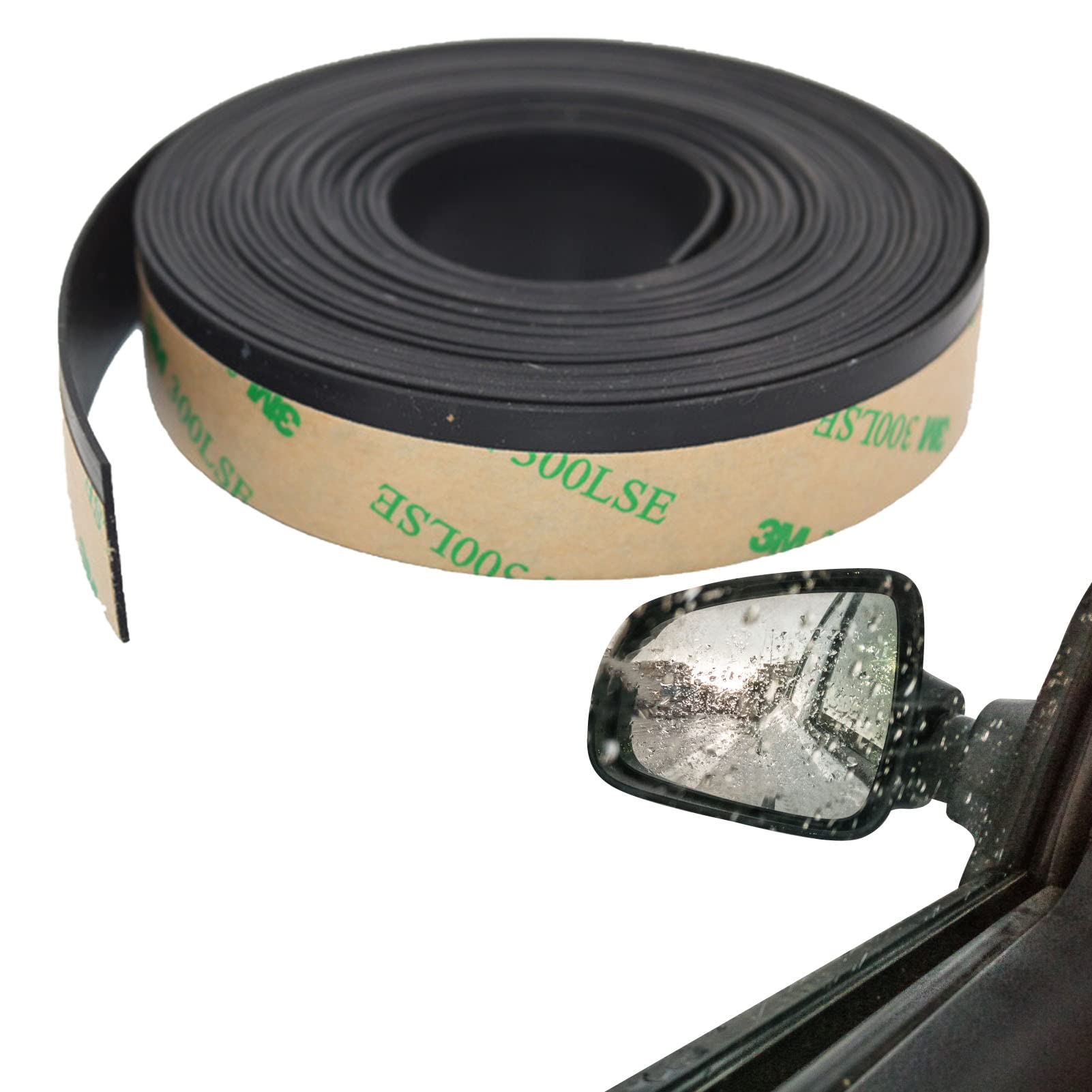 Dubbulon B: 20Mm / 4 Rice Windshield Seal Strip, Window Rubber Seal, Rubber Seal Strip Trim Panel Car Windscreen Windshield, Adhesive Front Windshield Rubber Seal, For Auto Window Door Sunroofs Engine Soundproofing