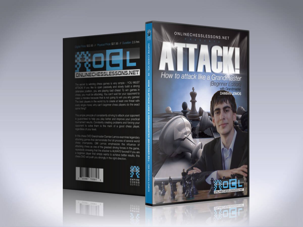 How to Attack like a Grandmaster (Beginner DVD - Empire Chess Vol 29) - GM Damian Lemos