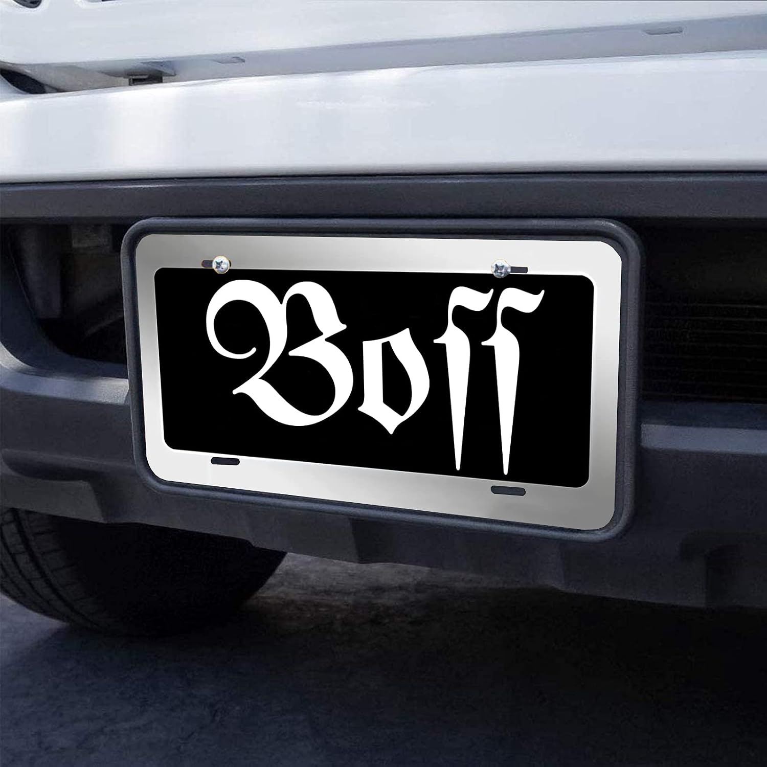 Coanvin Personalized Front License Plates, Custom License Plate for Front Car,Personalized License Plates for Front of Car with Your Photo,Add Logo Text - Car Tags - 6" x 12" - Aluminum License Plate