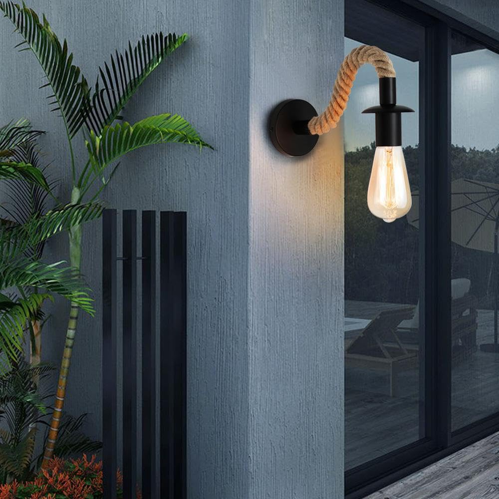 Applique Murale Intérieure Dimmable, Industrielle Cage Éclairage Mural