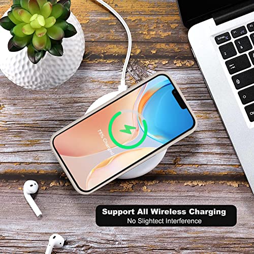 Ktele Compatible With Iphone 13 Pro Max Case 6.7 Inch Premium Liquid Silicone With [Soft Anti-Scratch Microfiber Lining] Gel Rubber Full-Body Bumper Protection Case For Iphone 13 Pro Max - Stone #TOP5