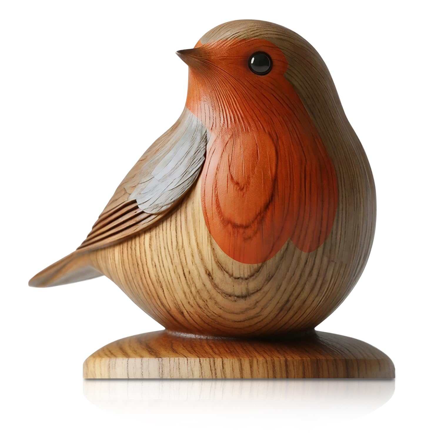 Aurelx Robin Ornaments, 2D Flat Wooden Collectible Figurines, Decor Accessories Robins Sculptures for Friends, Family, Robins Enthusiasts, Robin Gifts for Room, Shelf, Desk Decor