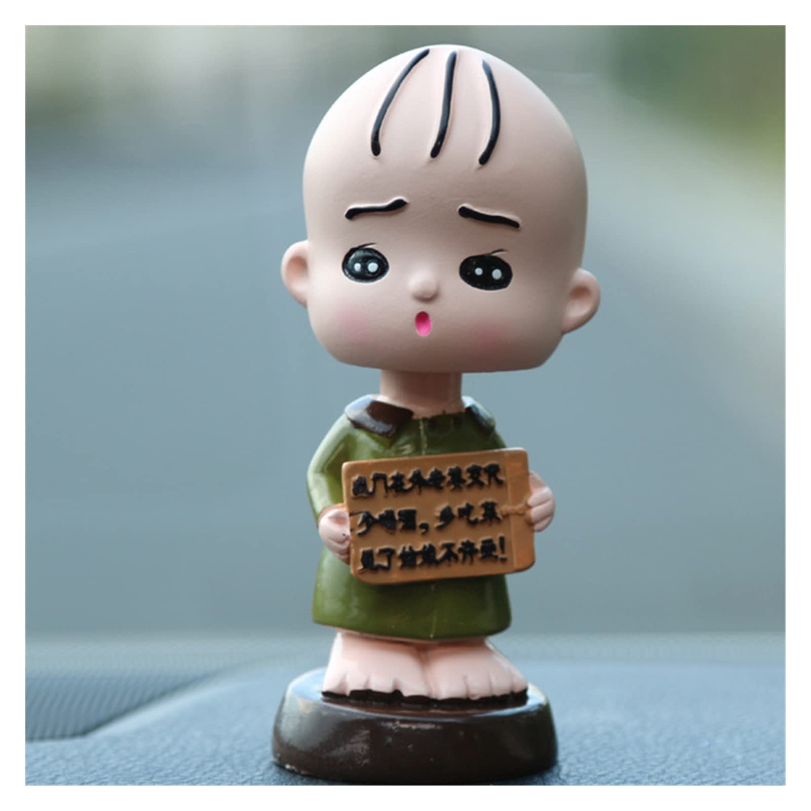 Auto Ornament Spielzeug Spielen Mönch Schütteln Kopf Multi Ausdruck Lustige Cartoon Modell Dashboard Trim Auto Dekoration Zubehör Geschenke (Color Name : E)