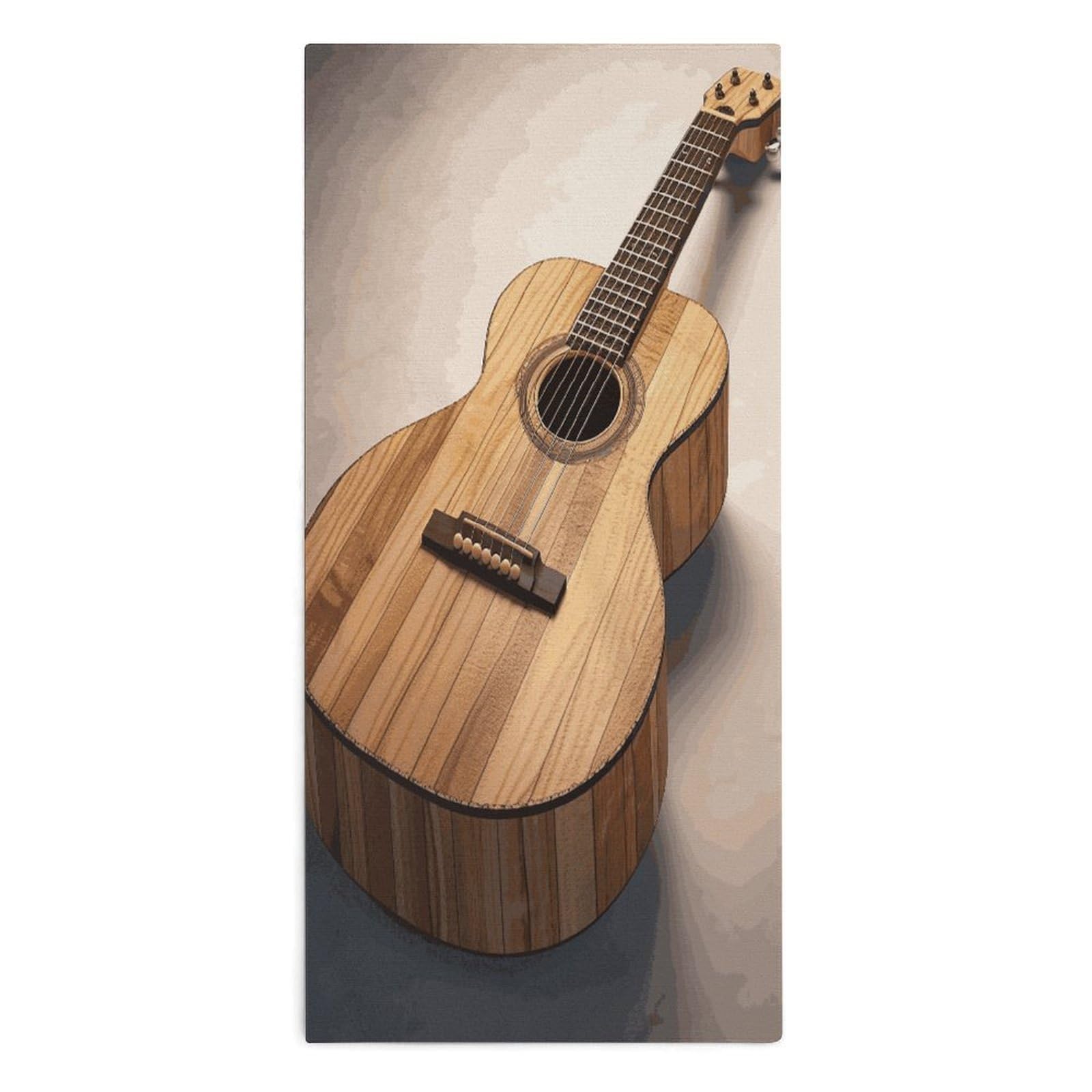 Btcowzrv Style Guitar Wooden Bath Towel Beach Towels Shower Towel