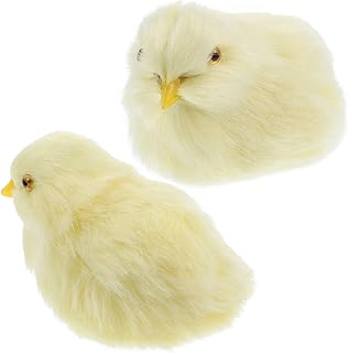 Amosfun Brinquedo De Pelúcia 2 Pçs Ornamento De Pintinhos Babyarts & Crafts Animais De Pelúcia Mini Pelúcias Adoráveis Brinquedos De Pintinhos Brinquedo De Pintinhos Amarelos