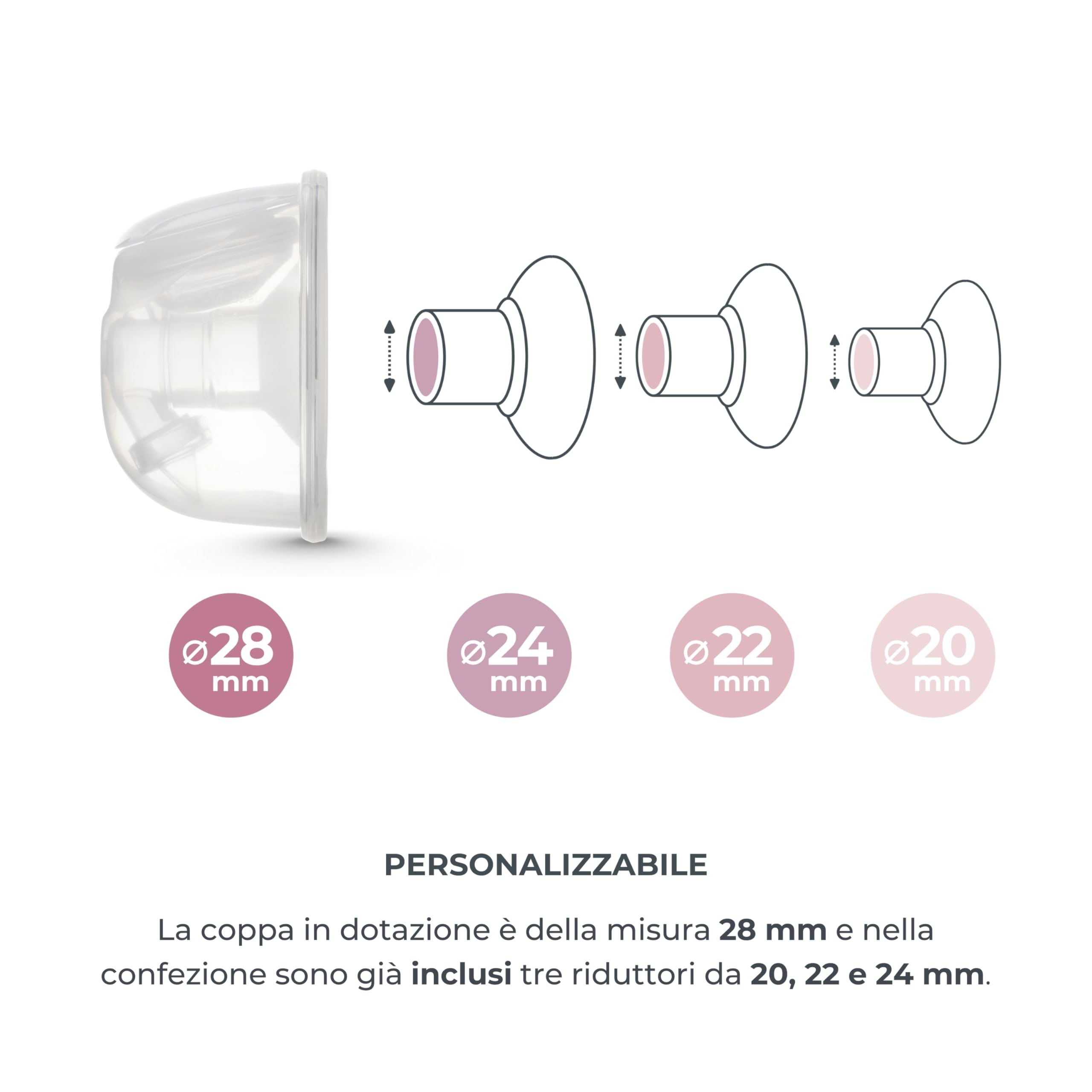 Nuvita Kit di Conversione Efficiente per Materno Smart Wear 1287W - Trasforma il Tuo Tiralatte Elettrico da Singolo a Doppio con Adattamento Regolabile e Collegamento Facile