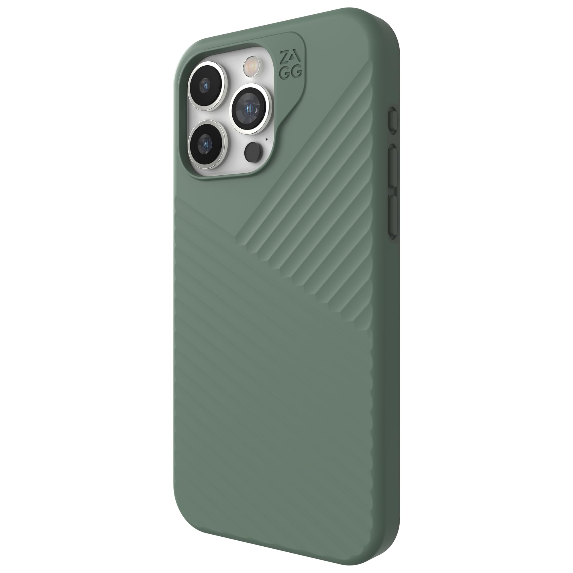 Coque premium iPhone 15 Pro Max ZAGG Denali verte double couche solide - 8