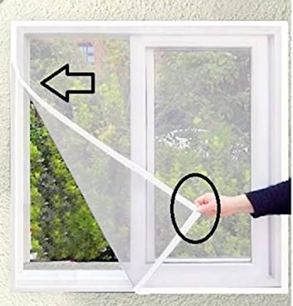 ARKA Fiberglass Stitched Mosquito Net for Windows |We Using TUFLEX mesh | with Adhesive Fastening Tape Velcro Branded ISHI,Width-2.5cm | (Color-Ivory) (167×45 cm) (B0CT3J4KWR) Amazon Price History, Amazon Price Tracker