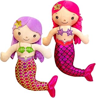 Toyvian 2 Pçs Brinquedos Da Pequena Sereia Mini Brinquedos Princesa Decoração Sereia Travesseiro De Pelúcia Brinquedo Sereia Para Meninas Sereia Ornamento Brinquedo Crianças Sereia