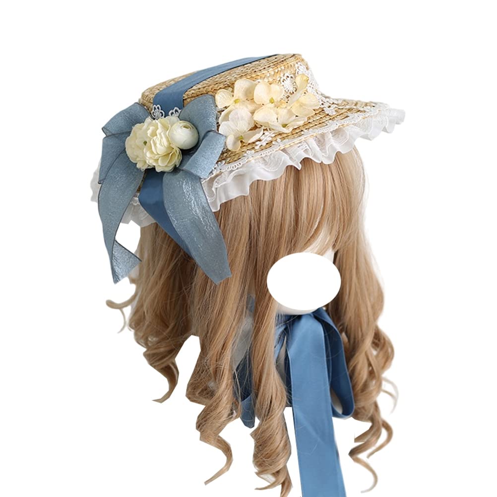 Amazon.co.jp: ロリータ帽子 リボン付き 髪飾り ガールズ ハット