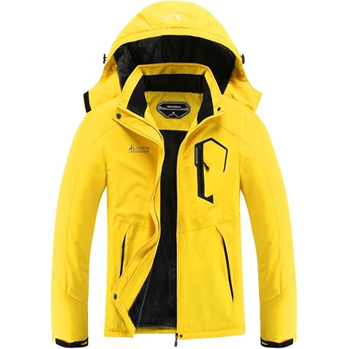 MOERDENG Women's Waterproof Ski Jacket Warm Winter Snow Coat Mountain Windbreaker Hooded Raincoat Jacket