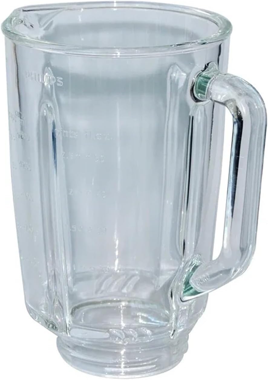 Blender Jar,Blender Jar Glass Cup,Compatible For PHILIPS,for HR2095 HR2093 HR2096 HR2195 HR2196 Blender Spare Parts(2pcs)