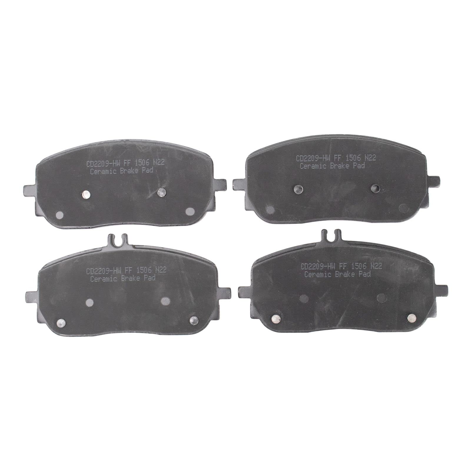 Brake Pads For Mercedes 4-Piece Ceramic Brake Pad Set Front & Rear For Mercedes-Benz CLA250, GLA250, B250e Mercedes B250e CLA250 Brake Pads - Foto 3