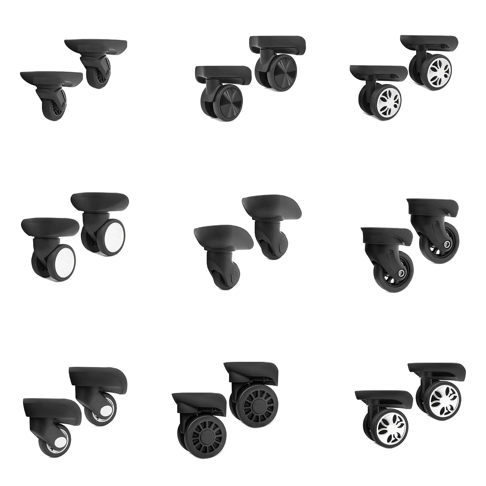 Ruote Di Ricambio Per Valigie - Set Sinistra/Destra Per Riparazione Trolley - Foto 6