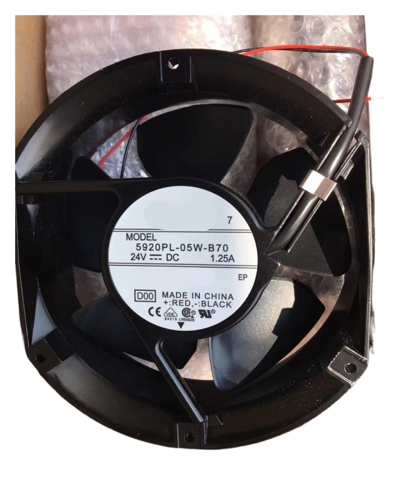 Ventilateur de refroidissement haute pression DC 24V à gros débit d'air