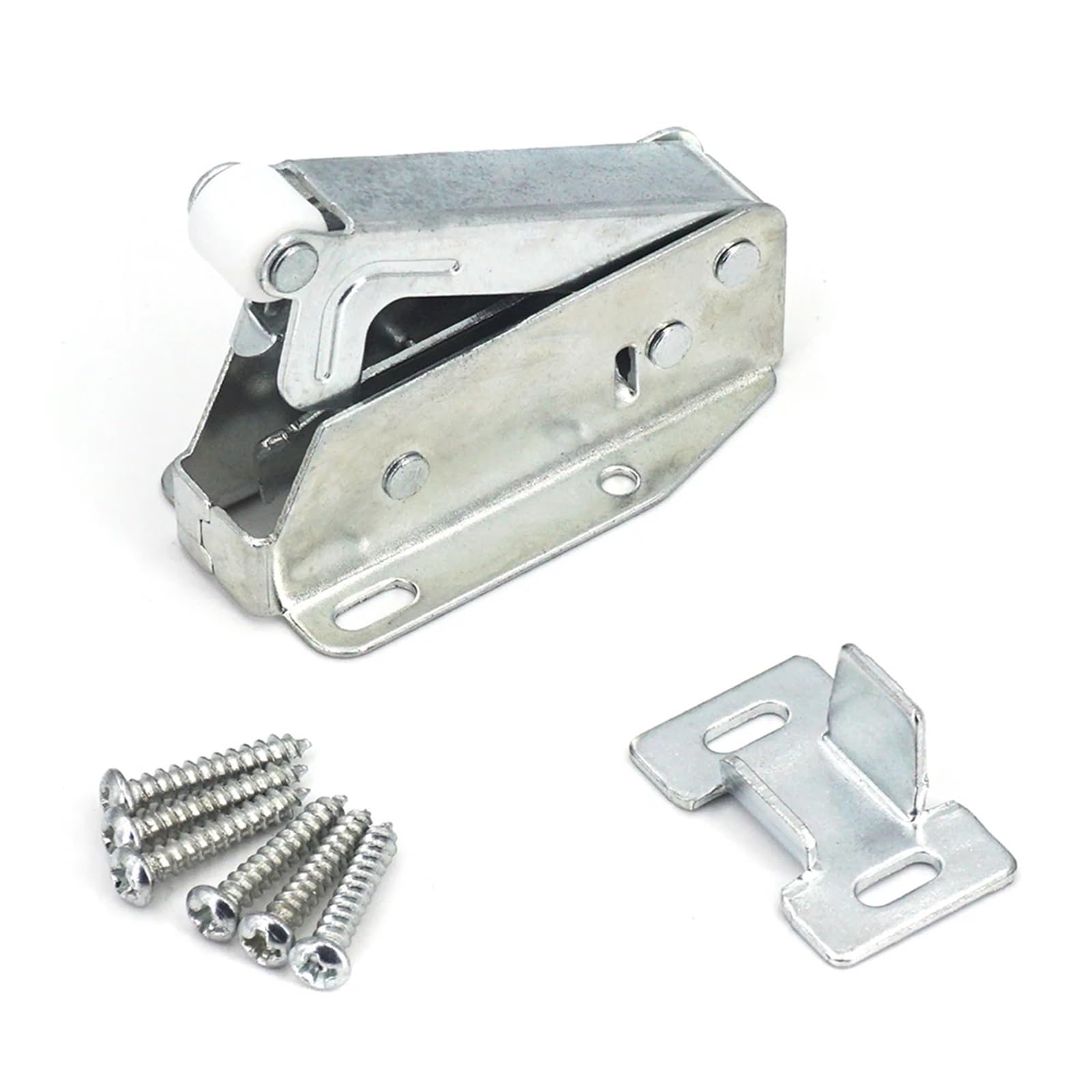 Sxolcoufoh 5 Sets Door Catches Touch Latch Push To Open Auto Spring Door Catch 10/5/2Pcs(5 Sets Door Catches)
