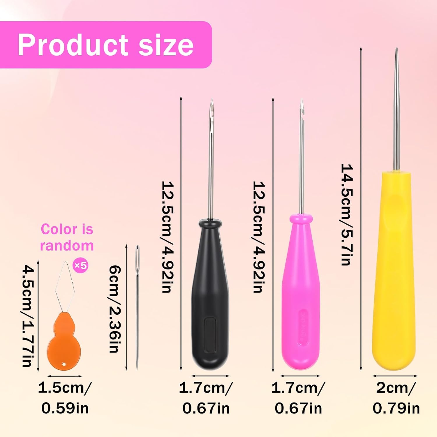 10Pcs Candle Punch Wicking Needle Tools, Candle Needle Kit with Hooks - Mold Hole Punch Candlewick Inserting Tool for Silicone Mold Making
