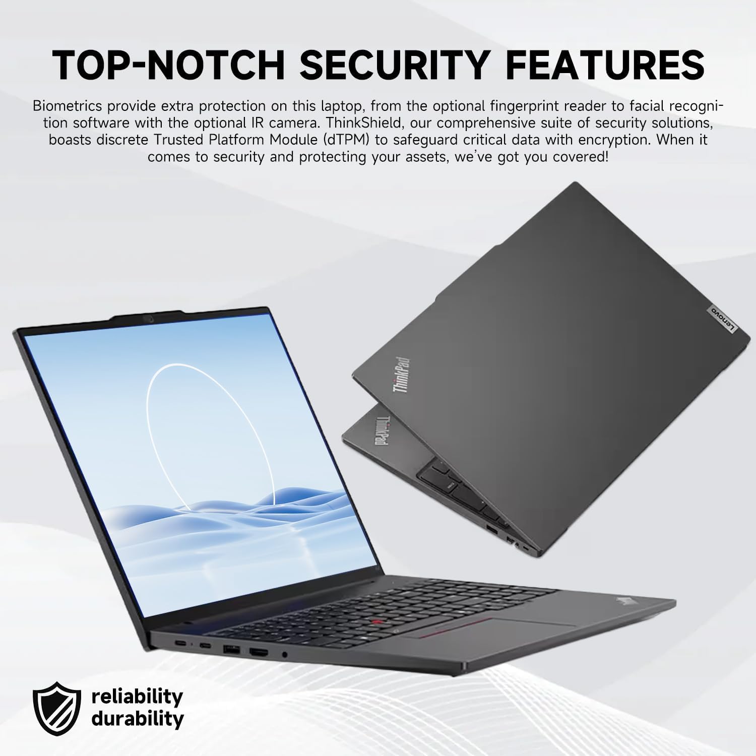 Lenovo ThinkPad E16 Gen 2, 16" FHD+ Touchscreen Business Laptop, AMD Ryzen 5 7535U, 32GB DDR5 RAM, 1TB SSD, Fingerprint, Backlit Keyboard, Webcam, Wi-Fi 6E, HDMI, Windows 11 Pro, Black, w/Bundle