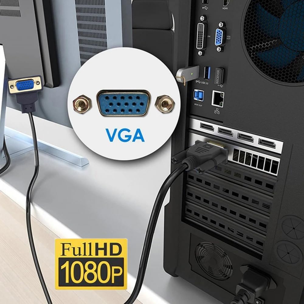 CY Kabel 90 stopni pod kątem VGA RGB męski na prosty męski przedłużacz 3COAX+6C do monitora projektora komputera