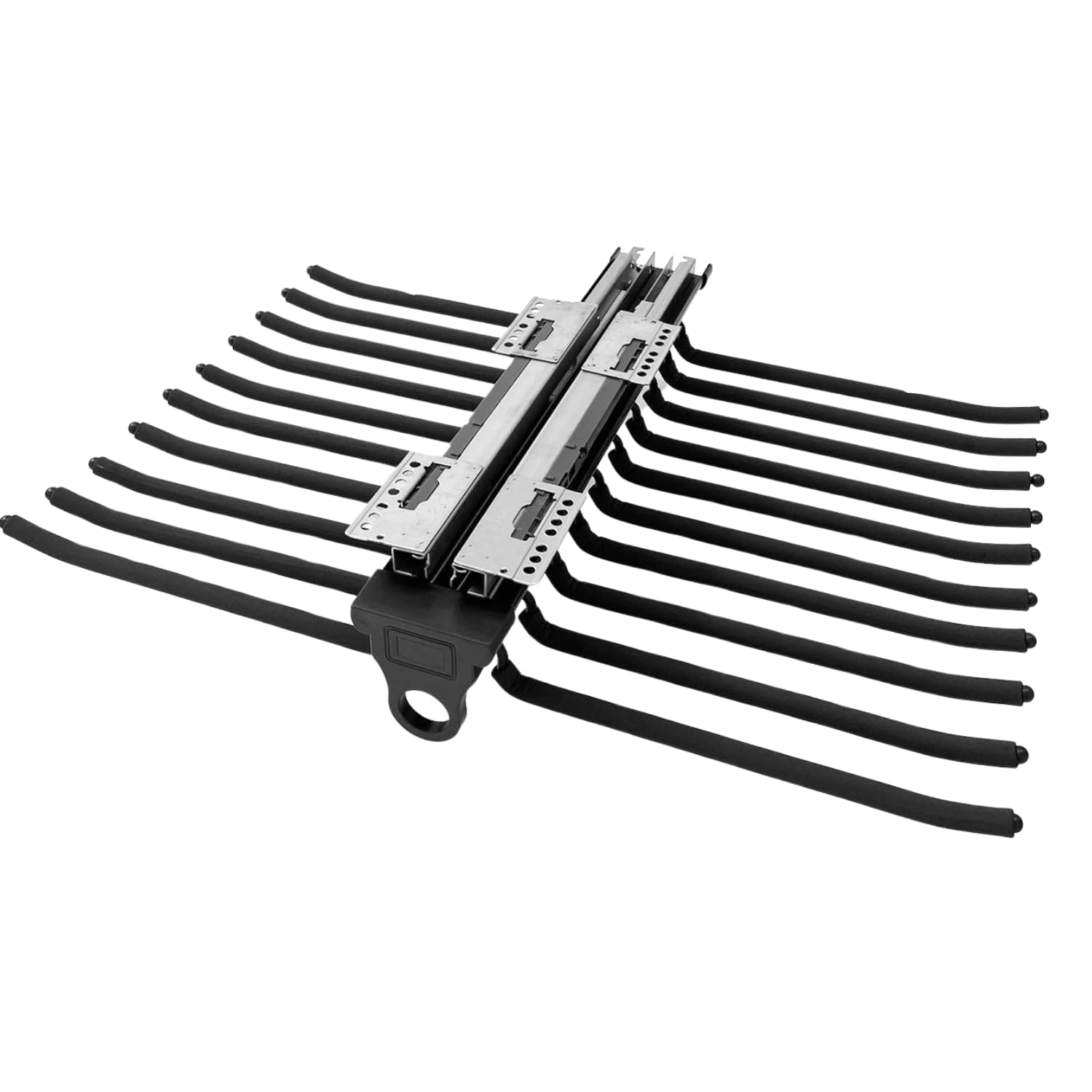 Porte-​pantalon extensible pour penderie, porte-​pantalon extensible en aluminium pour lit simple ou lit double, avec mousse antidérapante, solution peu encombrante pour les cabines, armoires et