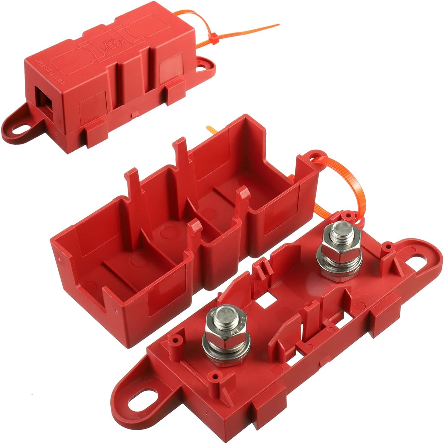 2 Stück Kfz-Sicherungshalter - Midi Sicherung Bis 200A, 51,7mm