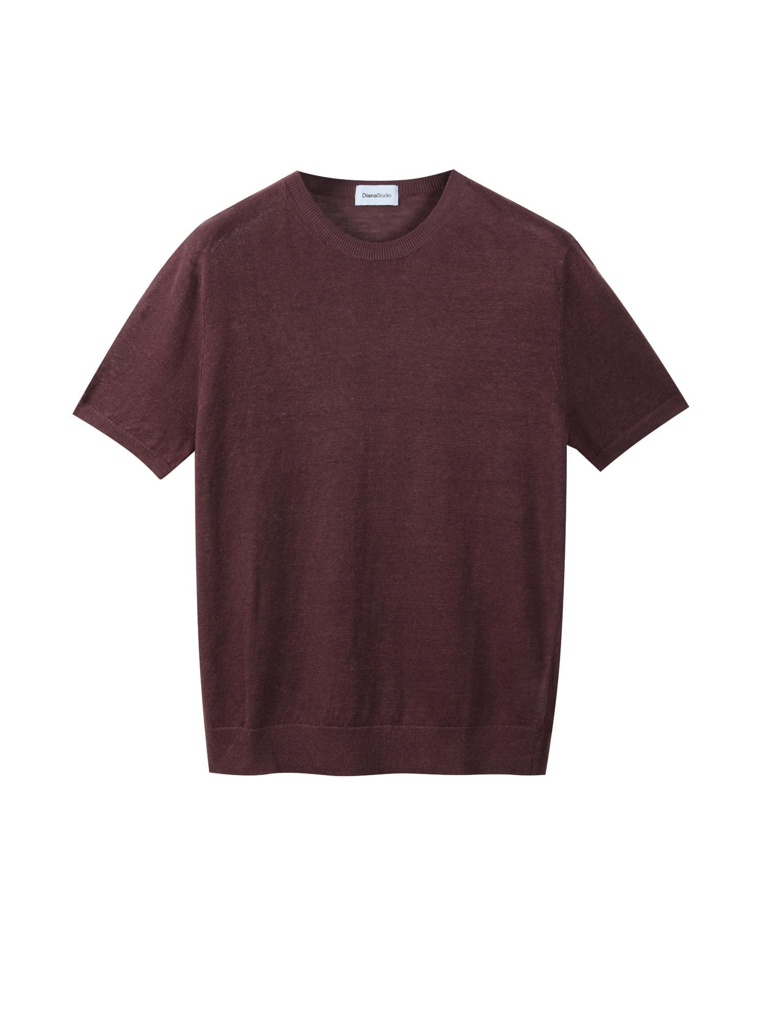Diana Studio - T-Shirt in 100% Lino, Uomo, Casual Fit