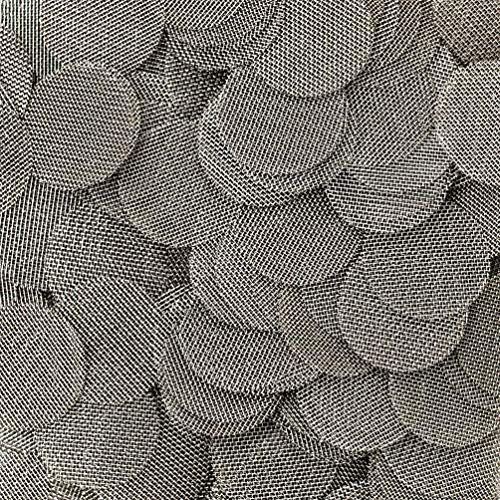 200 Piece - 1/2 Inch Premium 100% Stainless Steel Screen Filters, Extra Fine Mesh