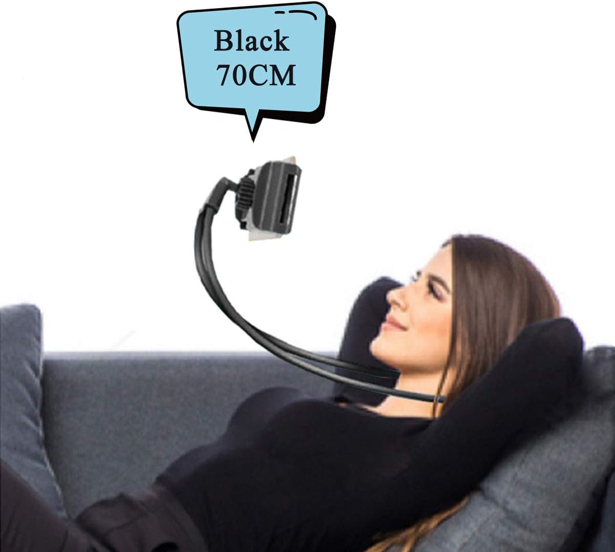 Phone Holder for Wall, Wall Phone Holder Mount Bed Mount Remote Mobile Phone Storage Box Shower Mounted Plastic Charging Organizer Bedside with Hook for Bedroom Shower