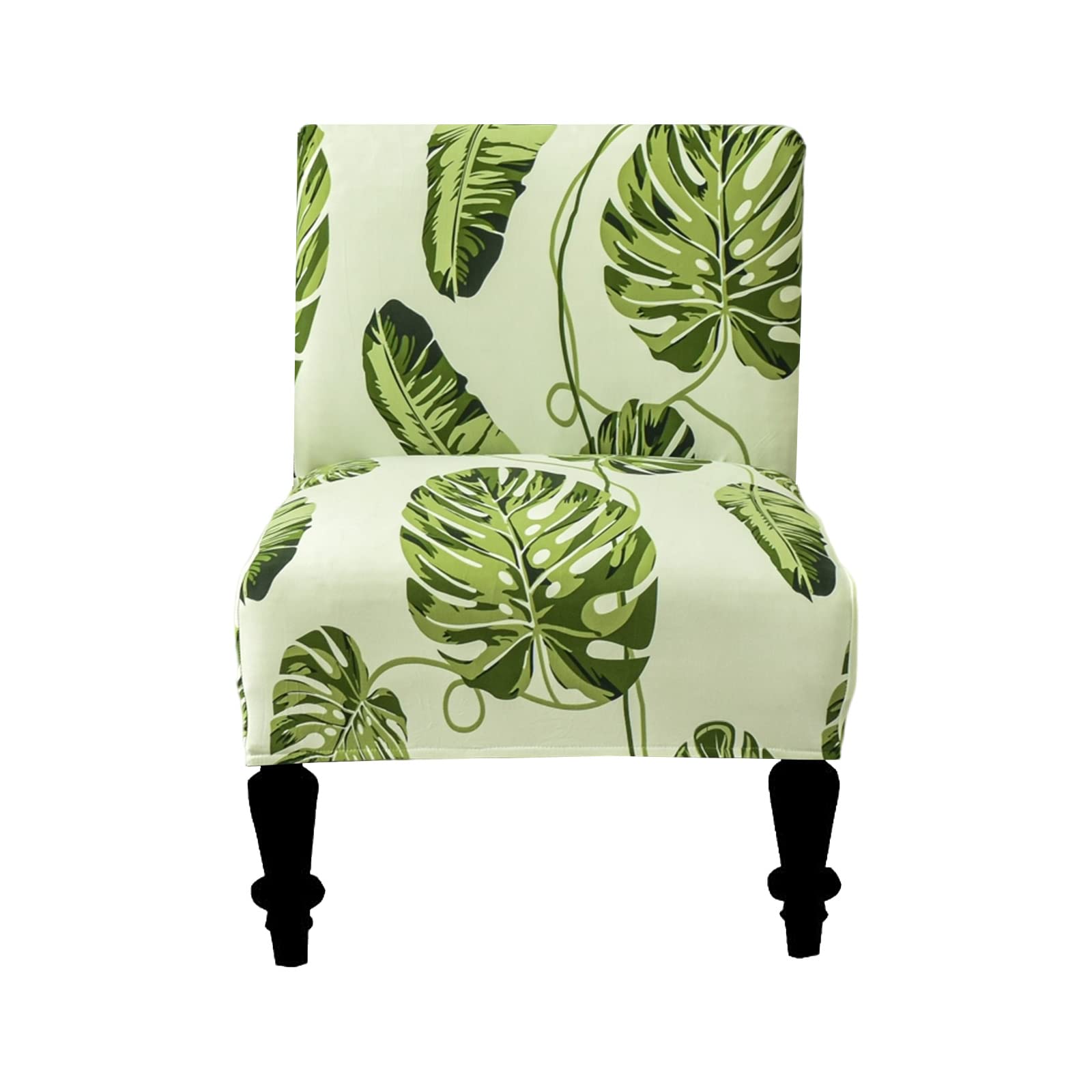 Eco-Ancheng Armless Chair Slipcover Removable Armless Accent Chairs Covers Washable Armless Slipper Chair Slipcover Printed Armless Chair Furniture Protector Covers for Living Dining Room Hotel