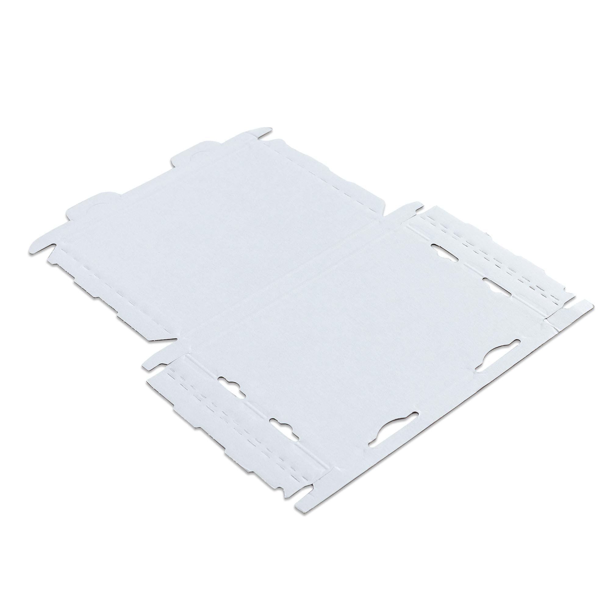 Großbriefkarton 230 x 160 x 20 mm, weiß, einwelliger Faltkarton, DIN A5, FEFCO 0427, Versandkarton mit Steckverschluss (200)