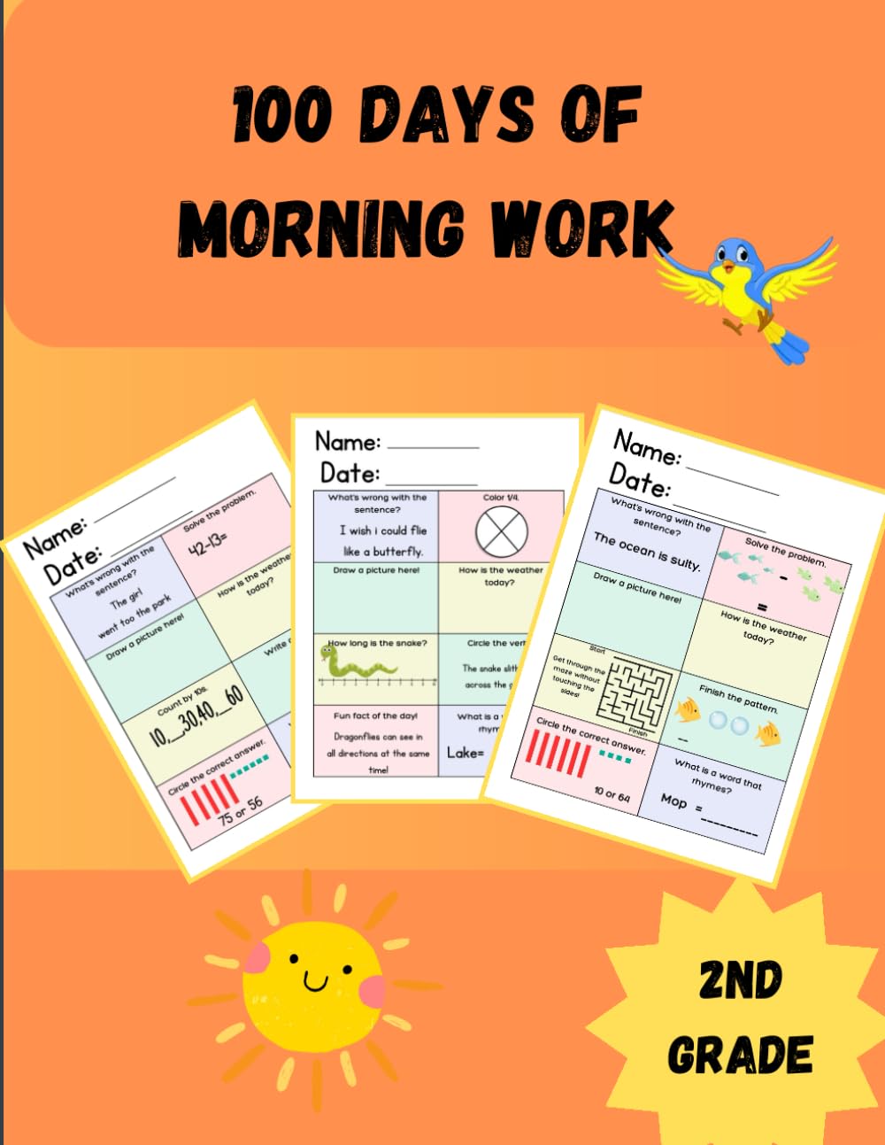 100 days of 2nd grade Morning Work