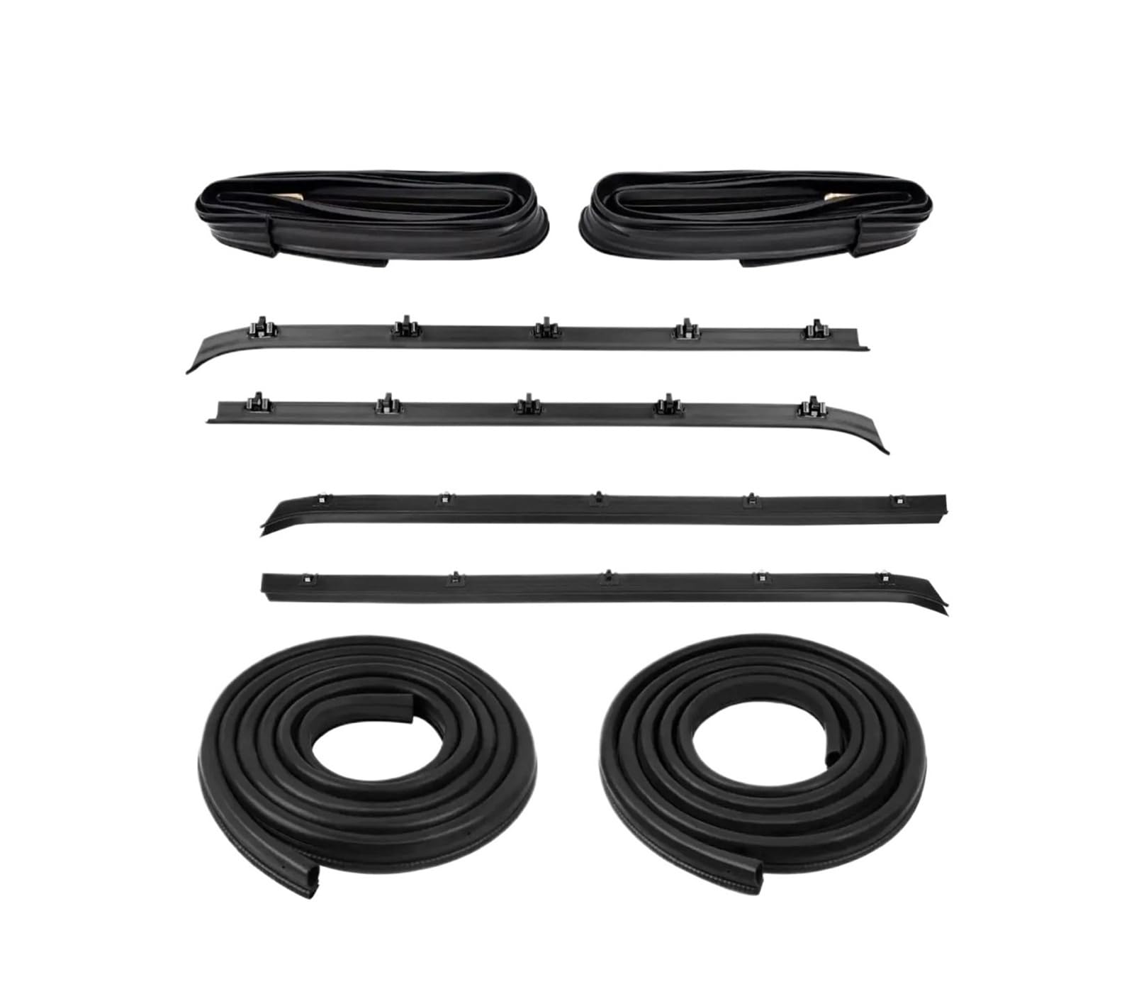 Uussup One Color Rubber Seal Weather Stripping Door Window Weatherstrip Seals Set Kit For Chevy For Gmc C10 K10 1982-1989 1990 1991 Car Accessories