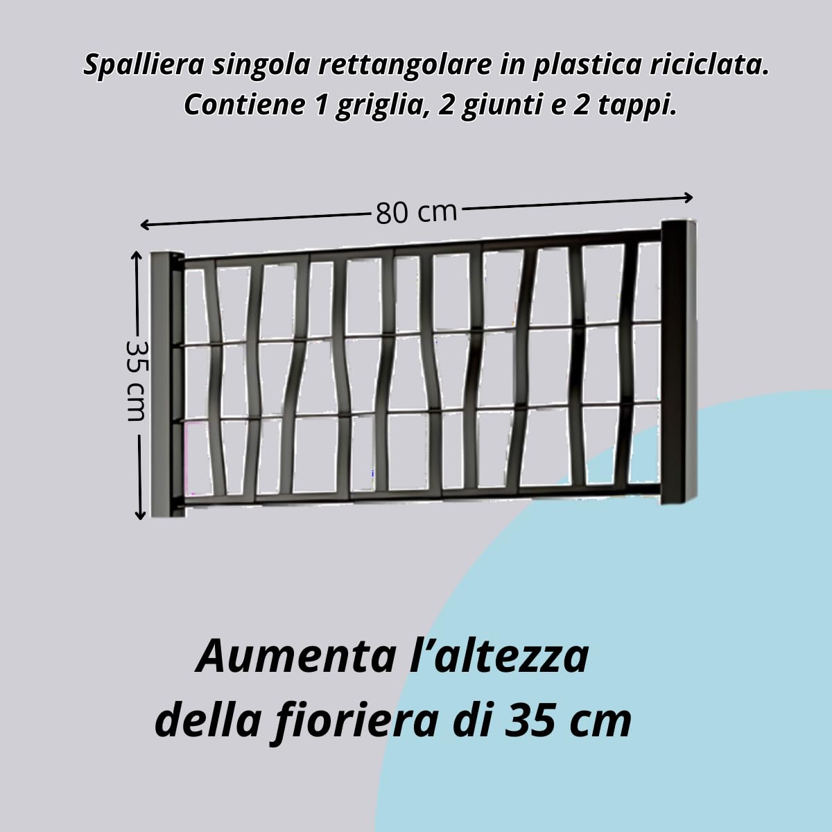Tomaino - Set voor Alazare la plantenbak met spalier van