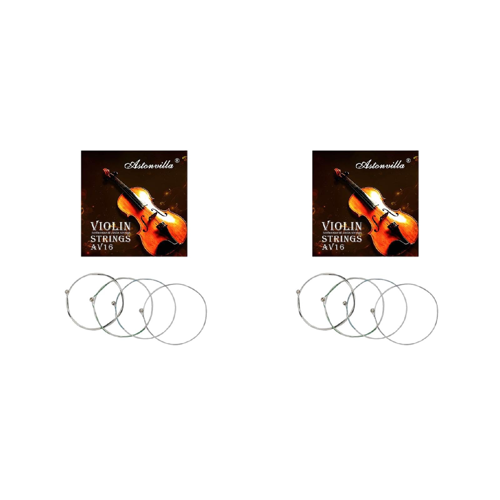 10 Set Di Corde Per Violino &ndash; Magal, Medie, E A G D &ndash; Taglie 3/4 E 4/4 &ndash; Alluminio